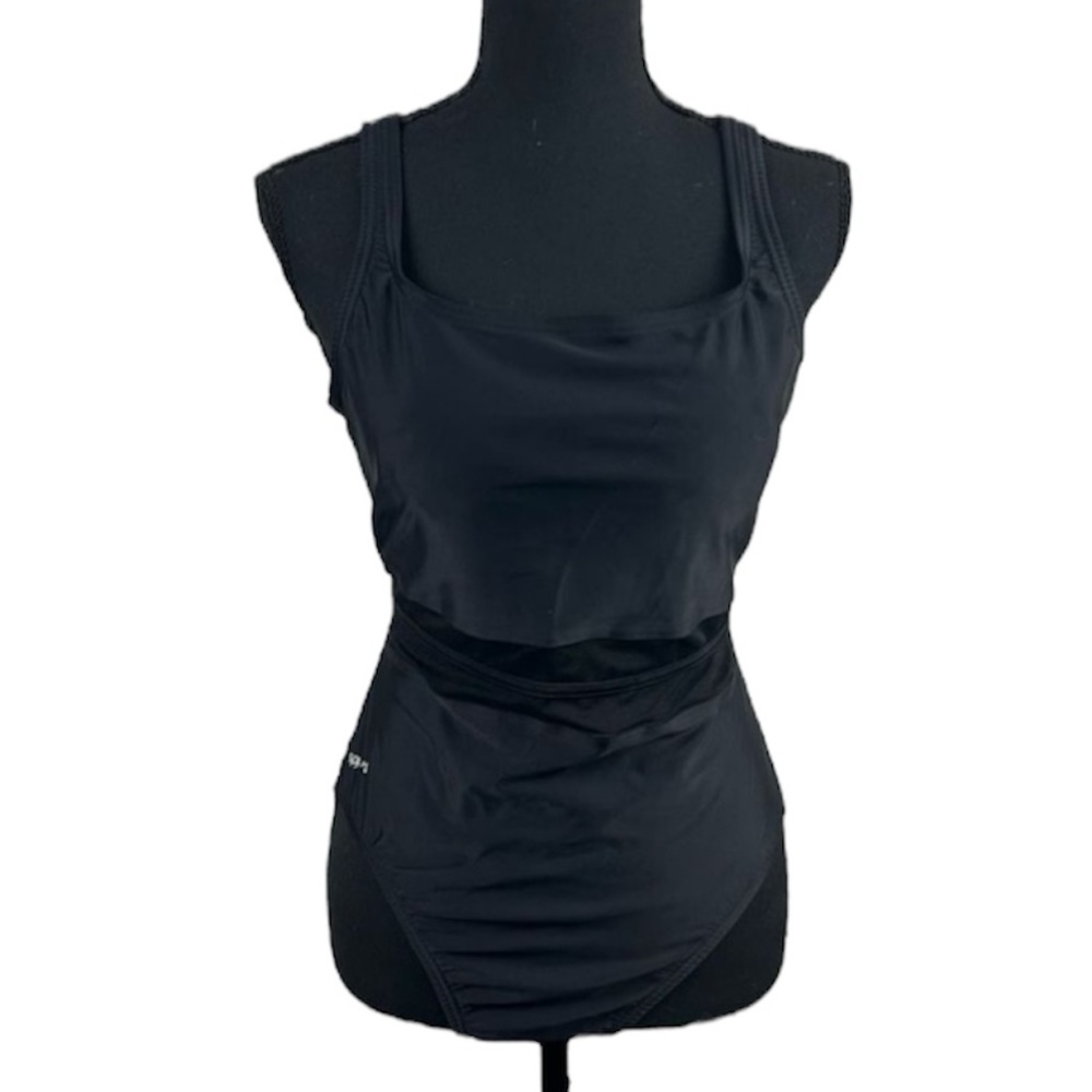 Mesh speedo one piece